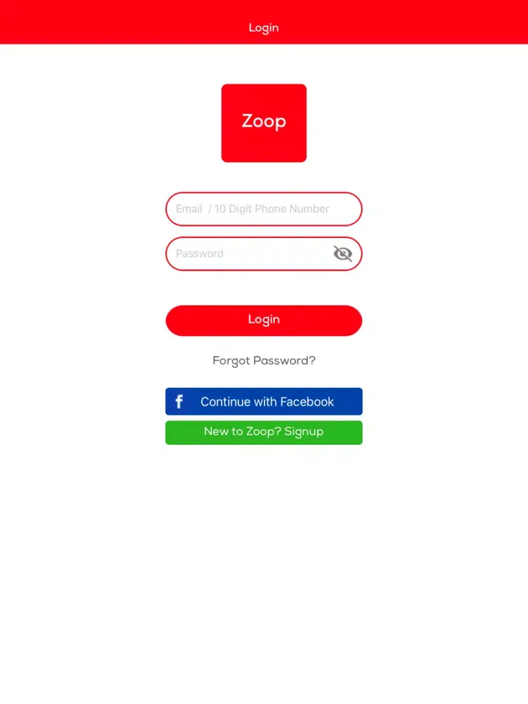 Captures d'écran de Zoop App iPad 