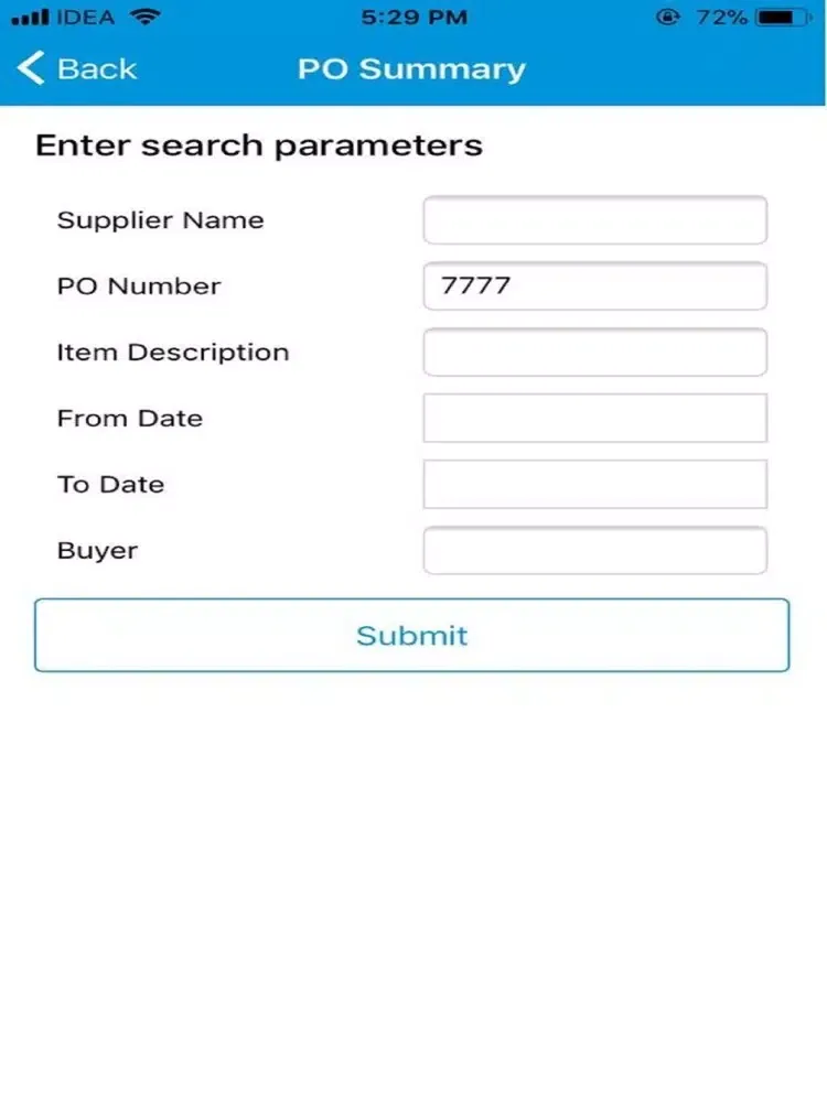 Tangkapan layar KPIT EBS Mobile App iPad 