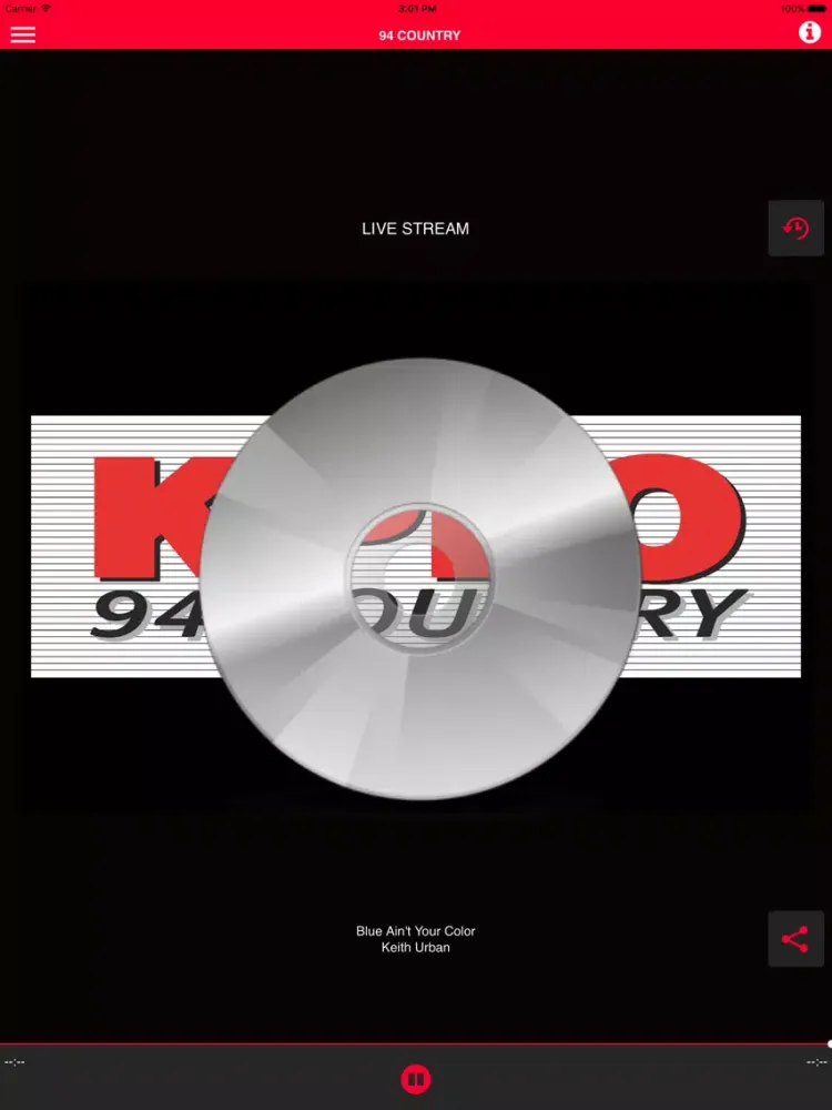 Tangkapan skrin KPLO 94 Country iPad 