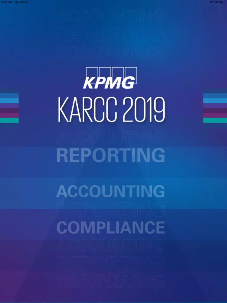 KPMG India Accounting Event iPad  スクリーンショット