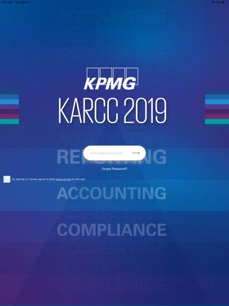 KPMG India Accounting Event iPad  スクリーンショット