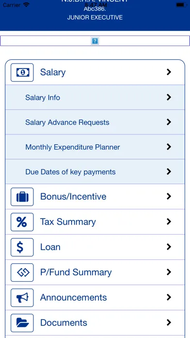 Captures d'écran de KPMG mypay