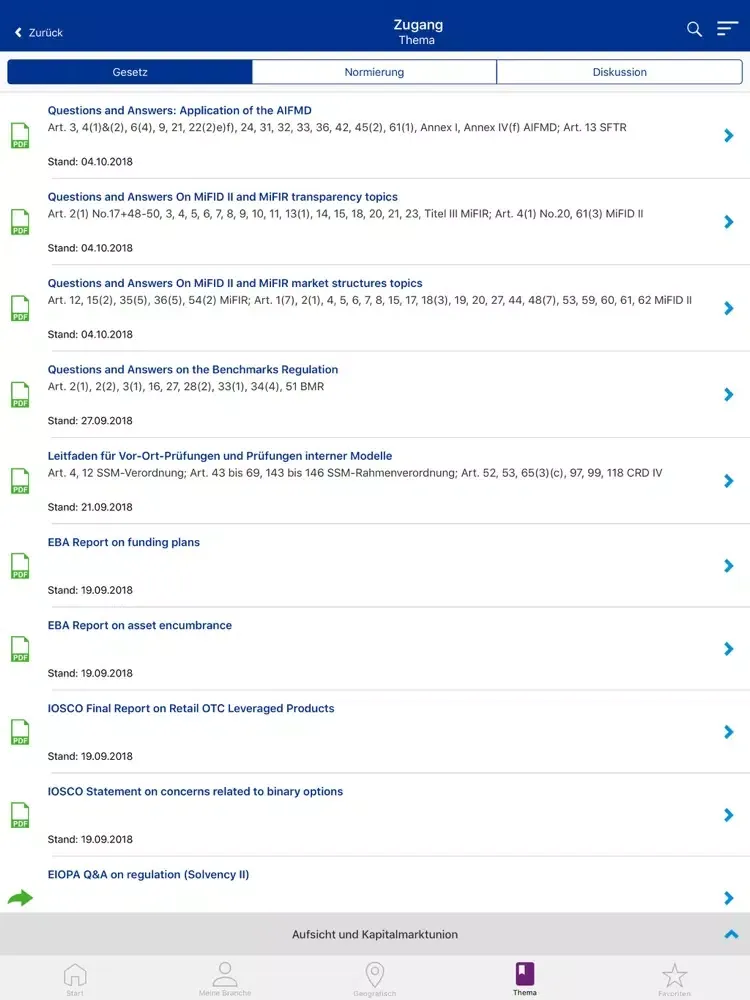 ภาพหน้าจอของ KPMG LexLinks iPad 