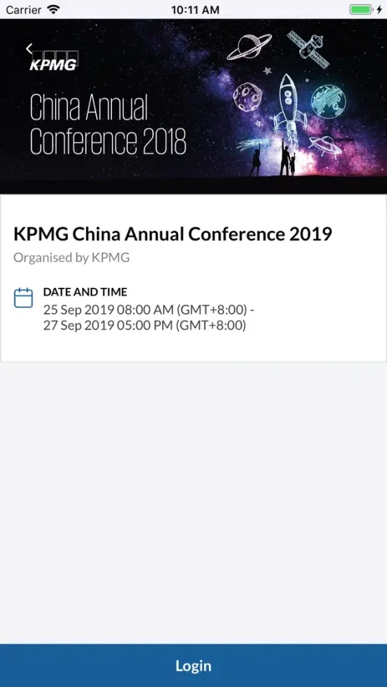 KPMG China Annual Conference Screenshots