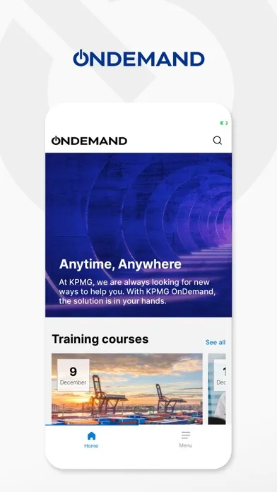Ảnh chụp màn hình của KPMG OnDemand