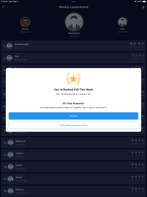 Zrzuty ekranu Connect4 Official iPad 
