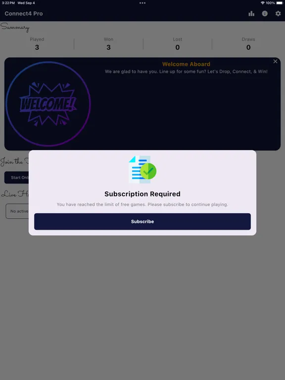 Connect4 Official iPad  स्क्रीनशॉट