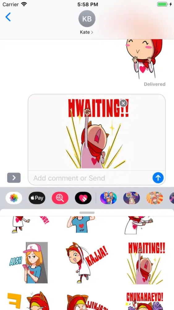 Pop Style Cute Girl Stickers Screenshots
