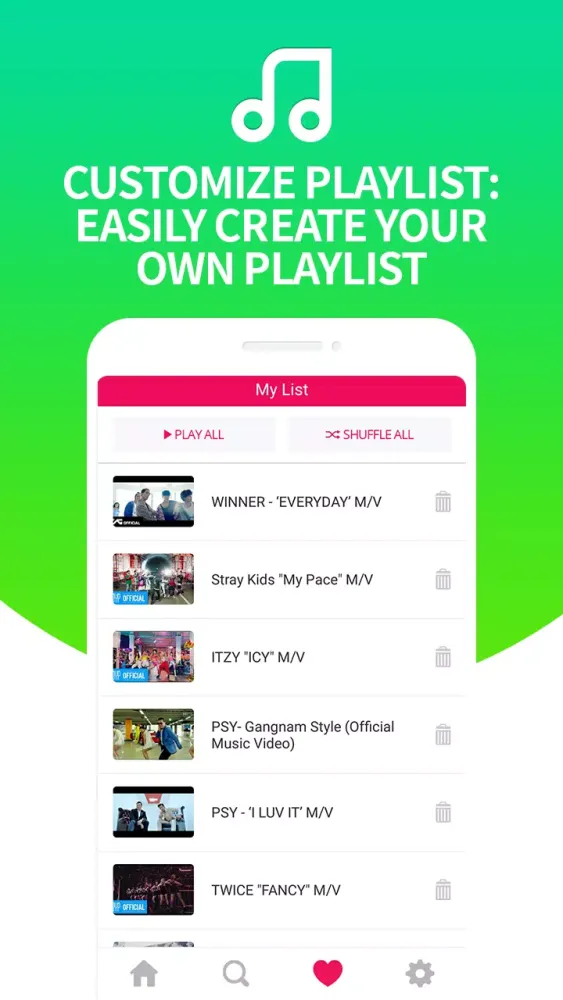 K-pop Music Screenshots
