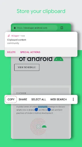 تصاویر XClipper - Clipboard manager