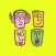 Abstract Face Stickers