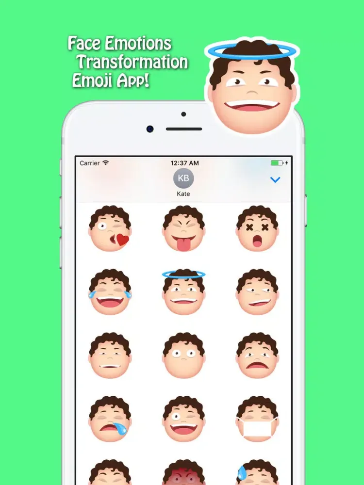Tangkapan skrin Face Stickers App - Emoji Transformation iPad 
