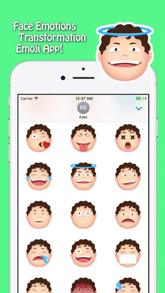Tangkapan skrin Face Stickers App - Emoji Transformation