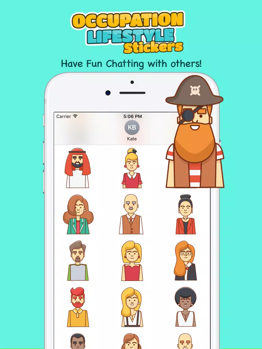 Скриншоты Occupation Stickers - Lifestyle Professions iPad 