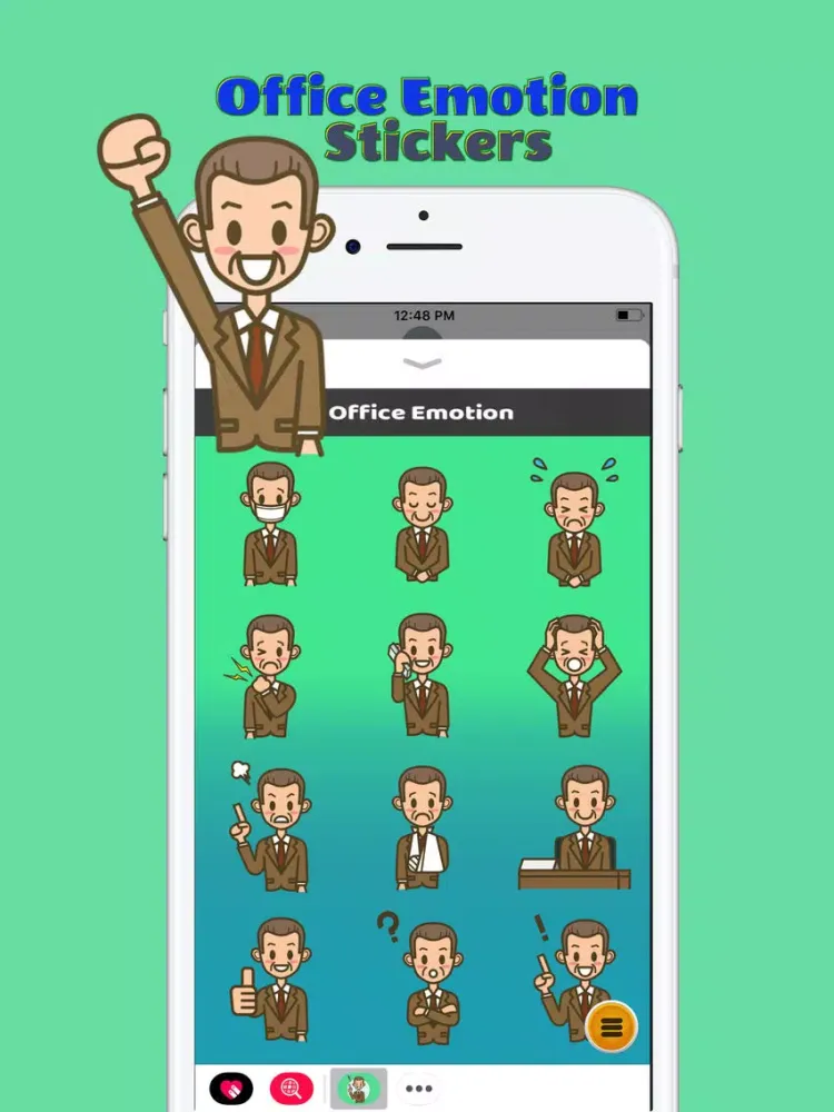 Office Emotion Stickers iPad  Ekran Görüntüleri