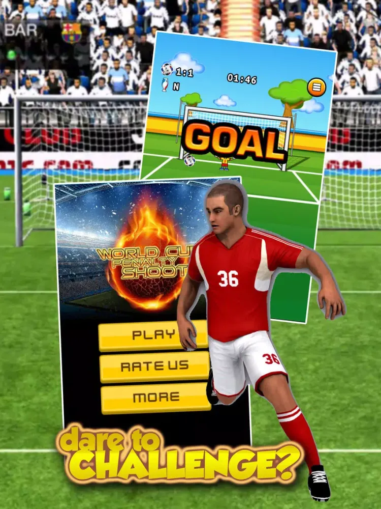 Tangkapan layar World Cup Penalty Shoot - Euro Cup 2016 edition iPad 