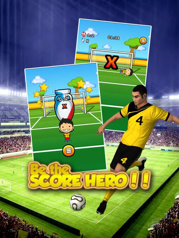 Tangkapan layar World Cup Penalty Shoot - Euro Cup 2016 edition iPad 