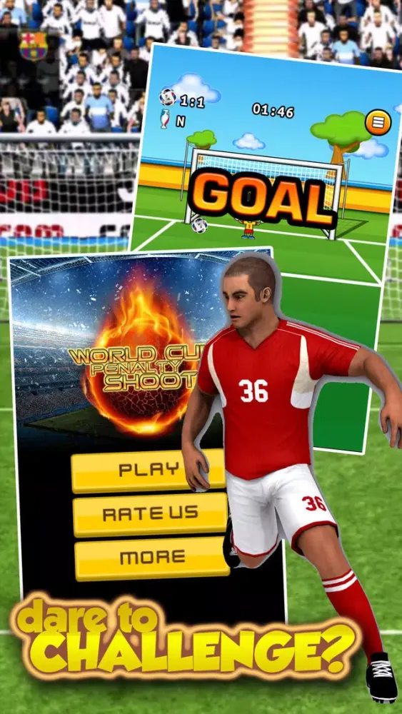 Tangkapan layar World Cup Penalty Shoot - Euro Cup 2016 edition