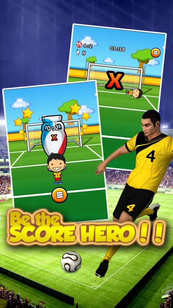 Tangkapan layar World Cup Penalty Shoot - Euro Cup 2016 edition