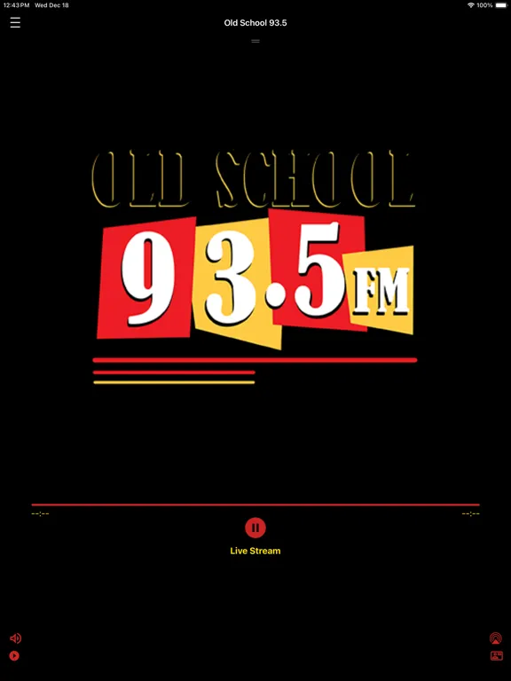 Old School 93.5 iPad  स्क्रीनशॉट