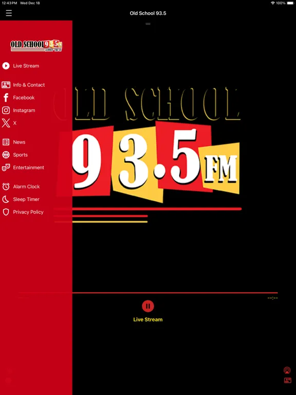 Old School 93.5 iPad  स्क्रीनशॉट