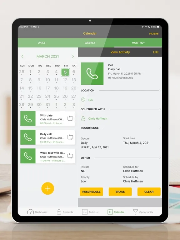 Handheld Contact Api iPad  스크린샷