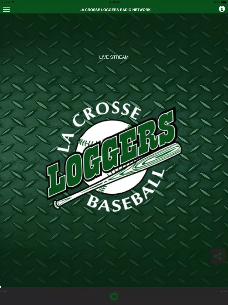 Ảnh chụp màn hình của La Crosse Loggers Baseball iPad 