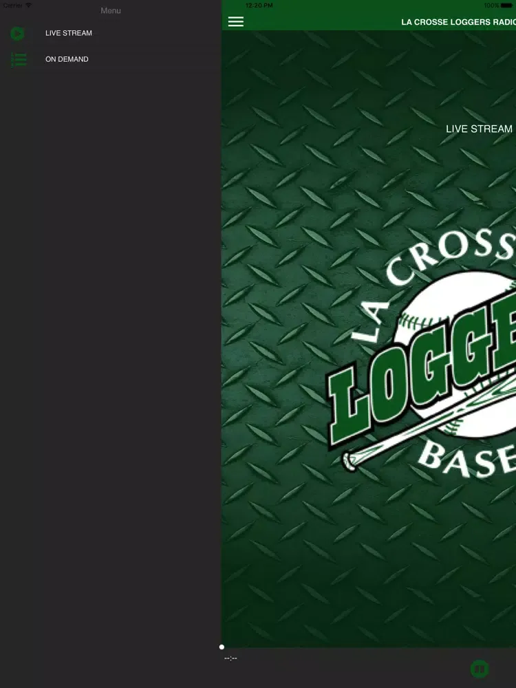 Ảnh chụp màn hình của La Crosse Loggers Baseball iPad 