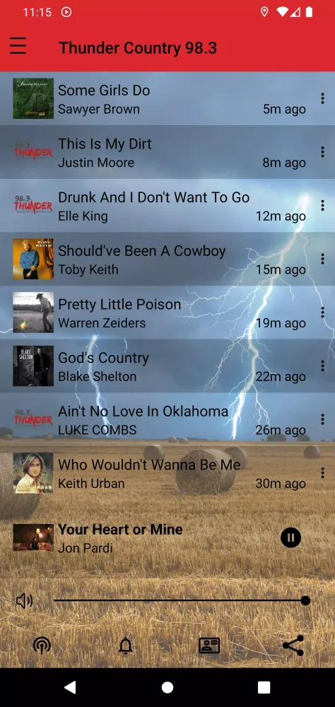 Thunder Country 98.3 스크린샷