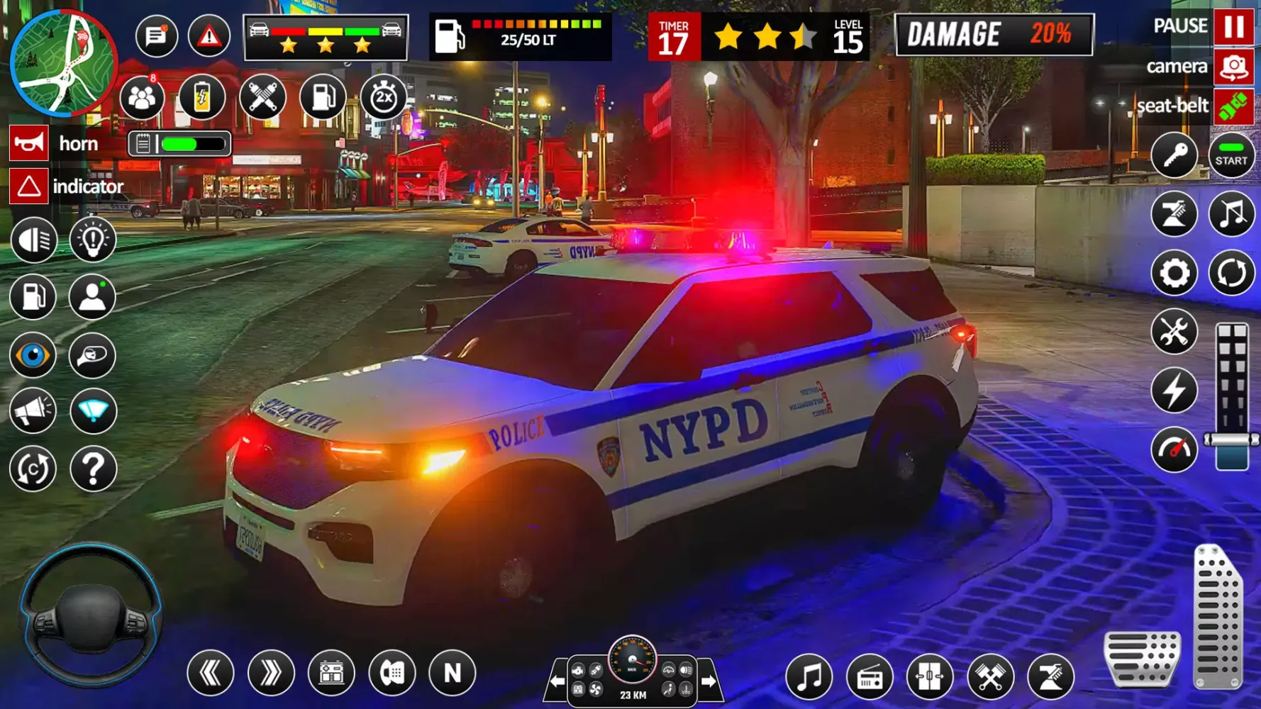 Tangkapan layar Police Car 3D Police Games