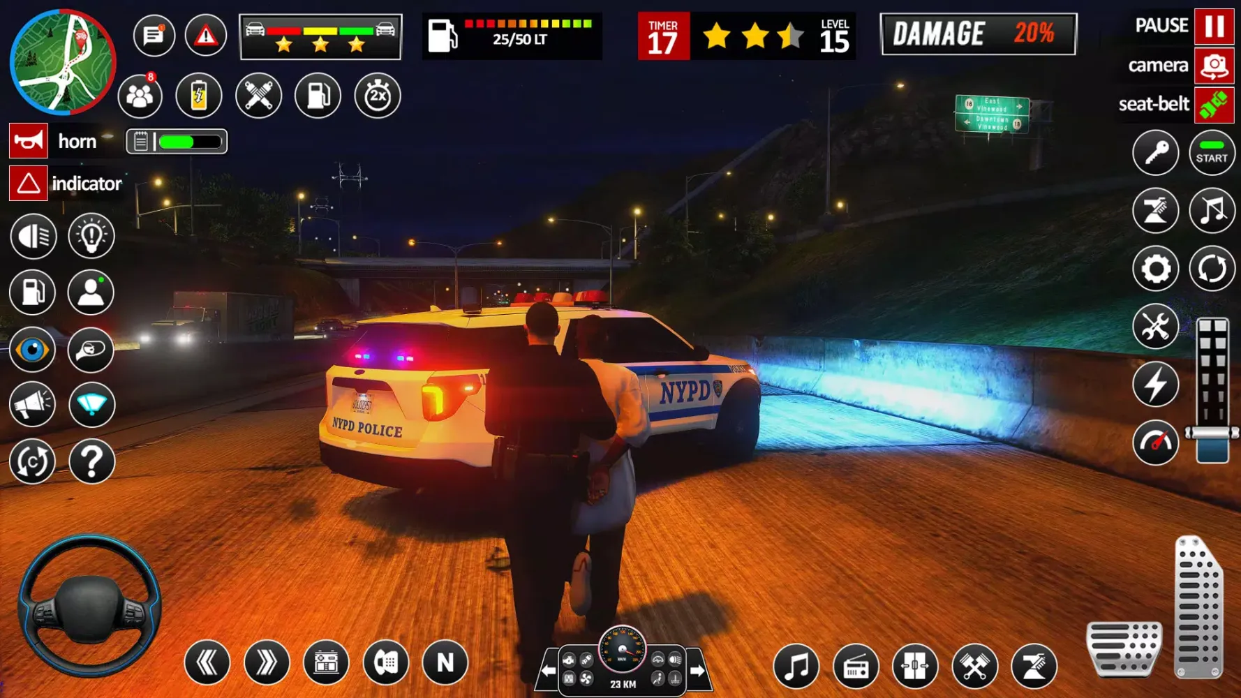 Tangkapan layar Police Car 3D Police Games