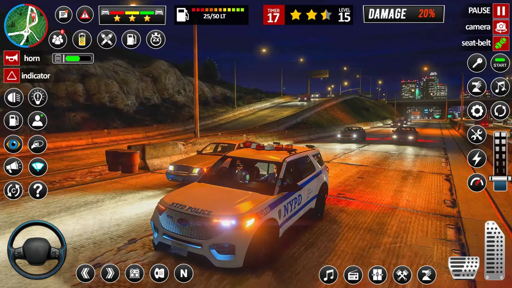 Tangkapan layar Police Car 3D Police Games