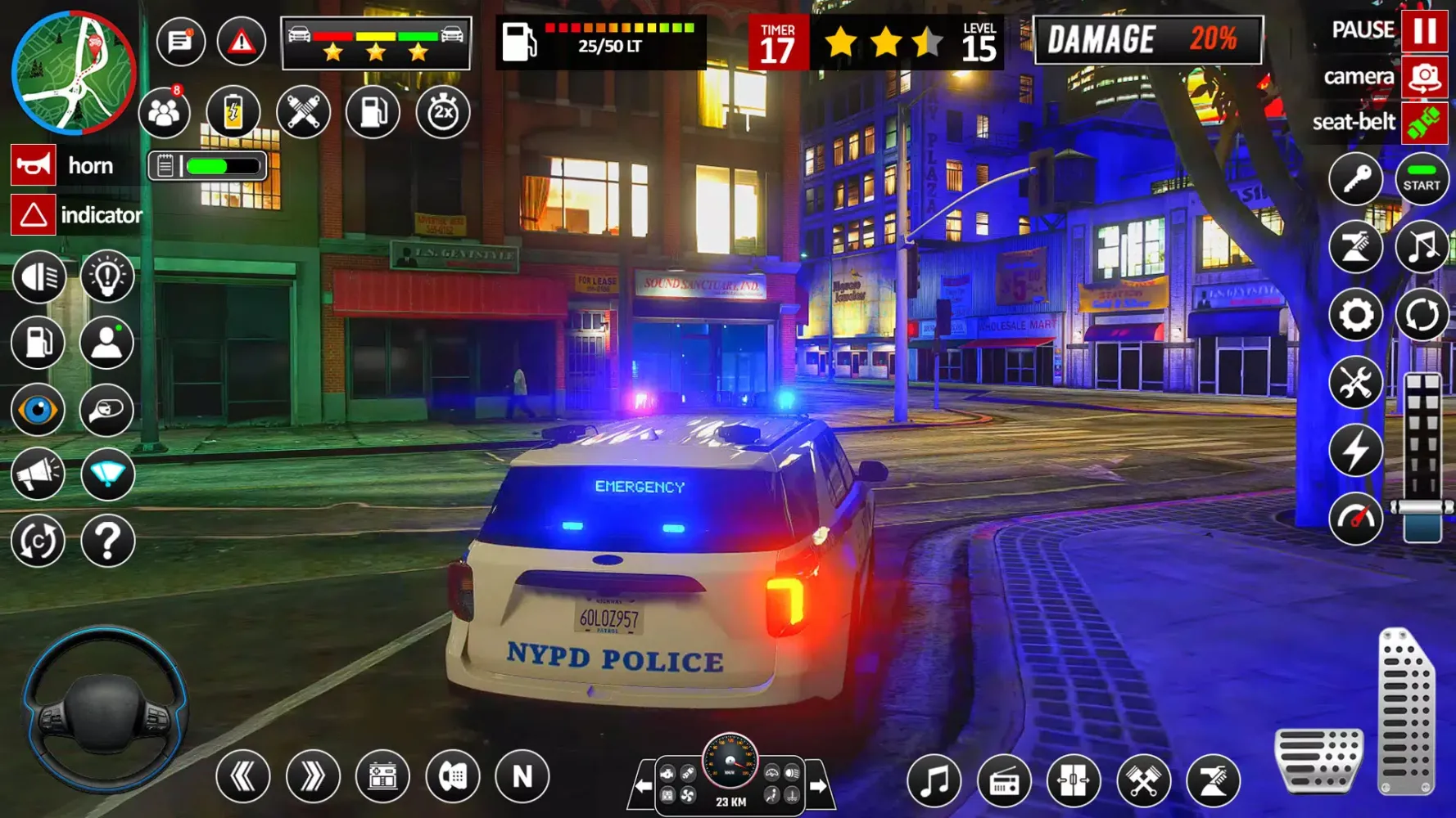 Tangkapan layar Police Car 3D Police Games