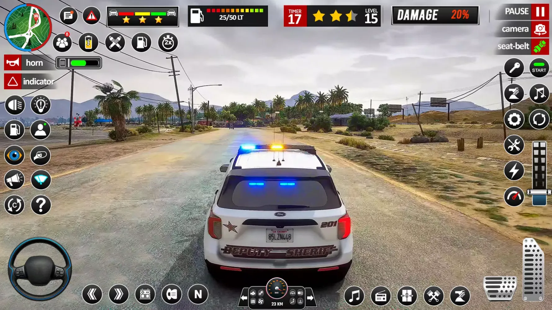 Tangkapan layar Police Car 3D Police Games