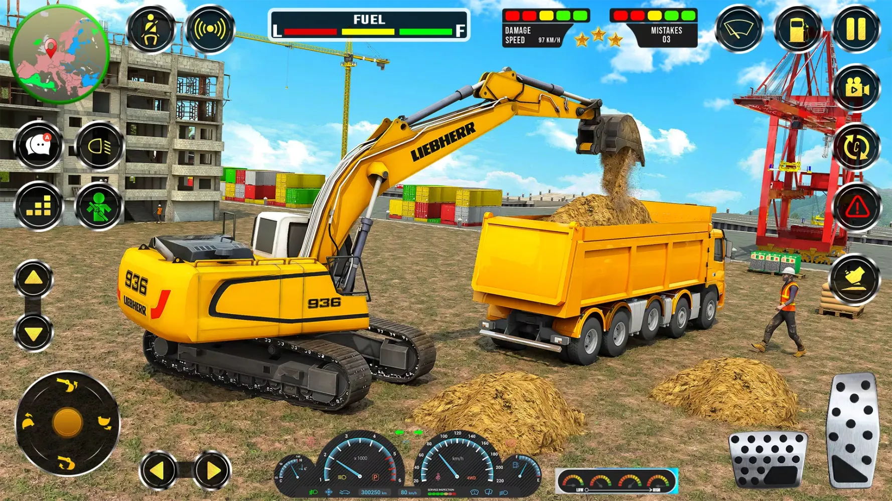 Snow Construction JCB Games 3D Screenshots