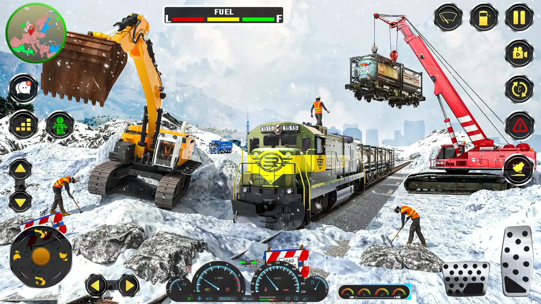 Snow Construction JCB Games 3D Screenshots