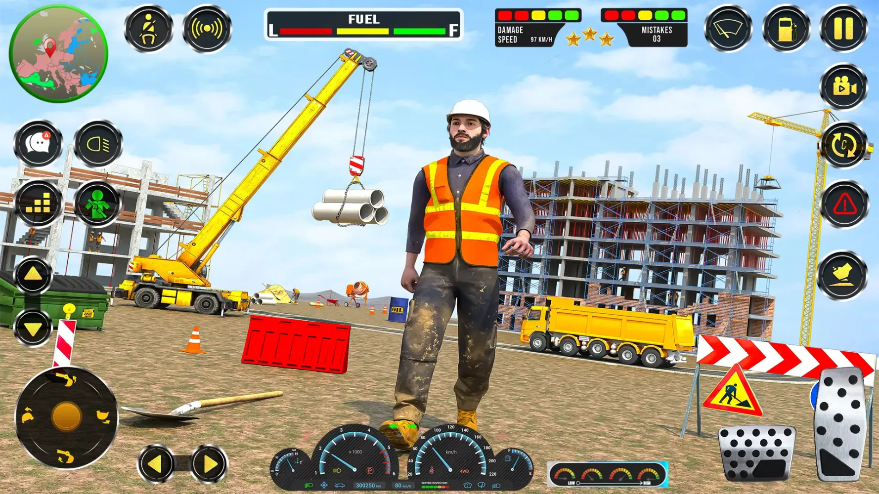 Snow Construction JCB Games 3D Screenshots