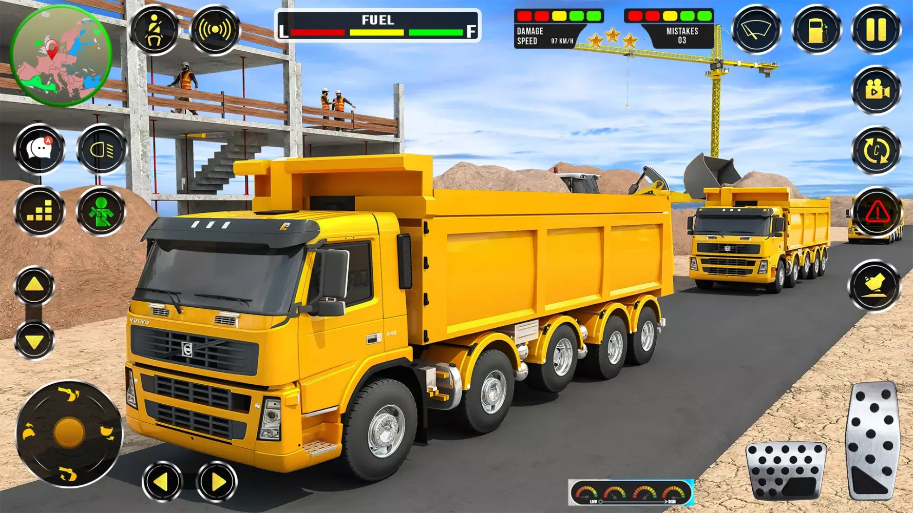 Snow Construction JCB Games 3D Screenshots