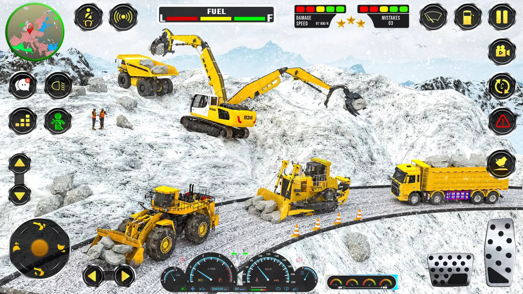 Snow Construction JCB Games 3D Screenshots