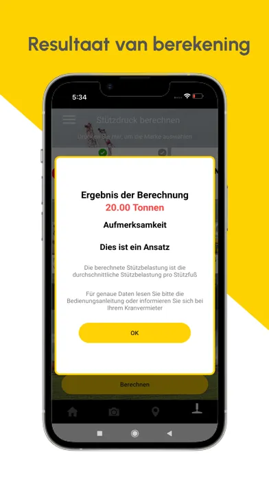 Kraantabel App Screenshots