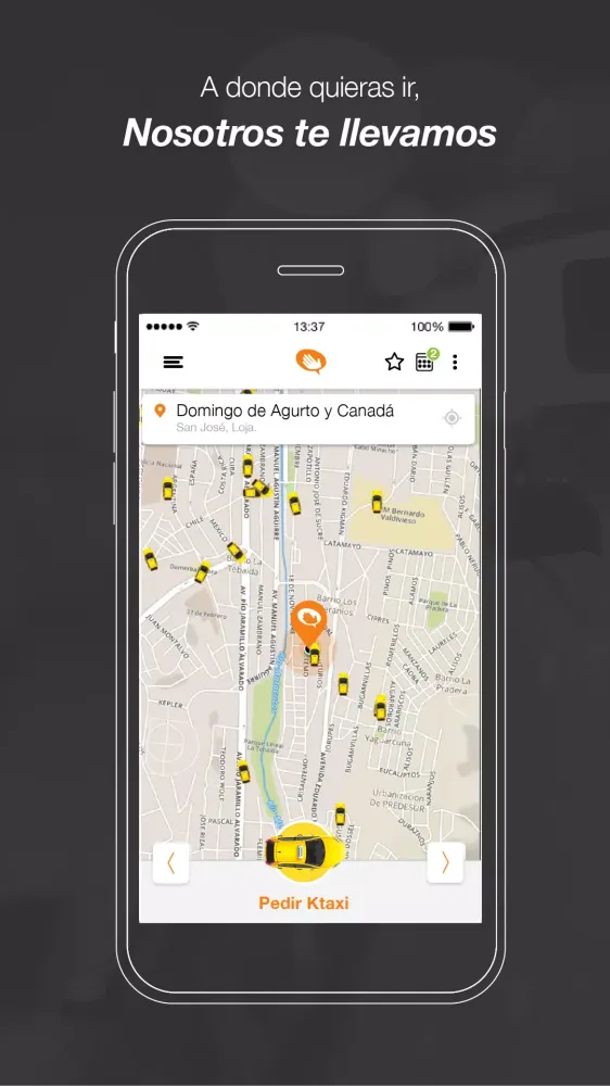 Ktaxi, una app de Clipp Screenshots