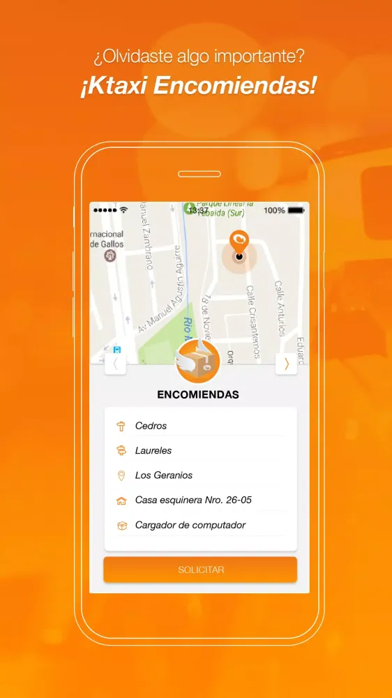 Ktaxi, una app de Clipp Screenshots