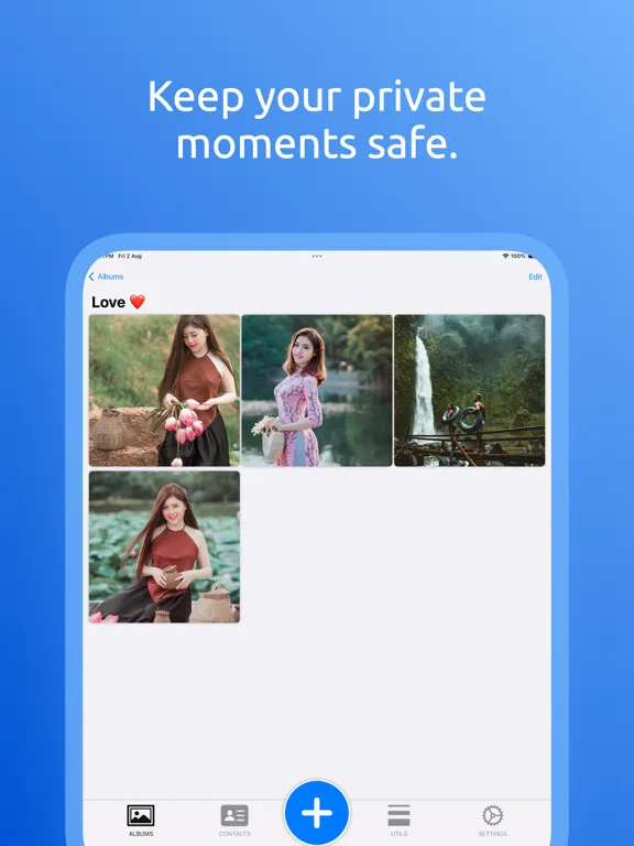 Tangkapan layar Lock app - Secure Vault iPad 