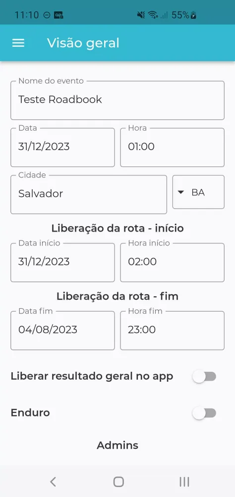 Capturas de tela do Kraken Admin 2.0