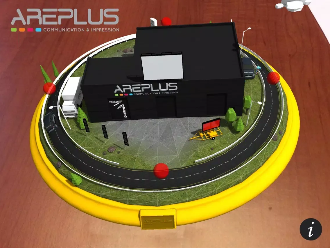 Tangkapan layar Areplus Carte de visite interactive iPad 