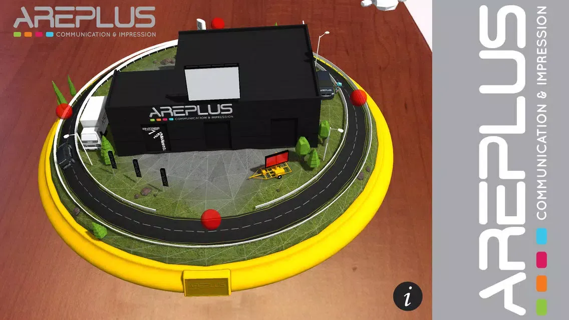 Tangkapan layar Areplus Carte de visite interactive