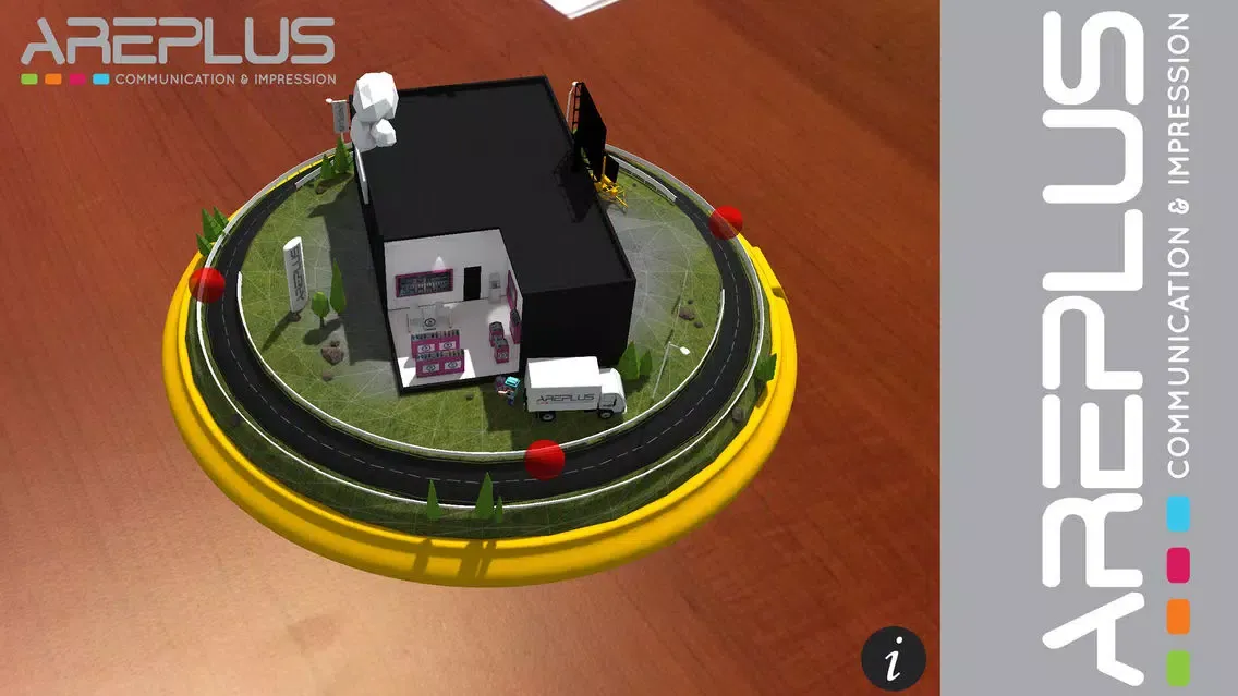 Tangkapan layar Areplus Carte de visite interactive