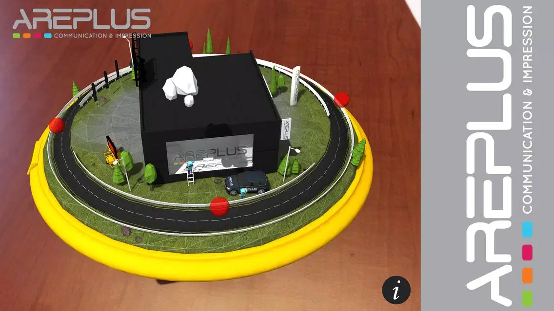 Tangkapan layar Areplus Carte de visite interactive