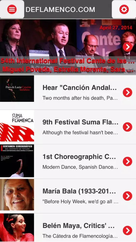 Flamenco DeFlamenco.com Screenshots