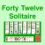 Forty Twelve Solitaire